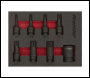 Sealey AK5622 Premier Spline Impact Socket Bit Set 3/8 inch Sq Drive 8pc