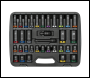 Sealey AK5636M Lock-On™ Standard & Deep Impact Socket Set 34pc 1/2 inch Sq Drive 6pt Metric