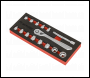 Sealey AK5783 Low Profile Socket Set 15pc 1/4 inch Sq Drive Metric - Premier Platinum