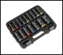 Sealey AK58170M Lock-On™ Deep Impact Socket Set 1/2 inch Sq Drive 16pc