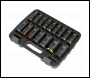Sealey AK5818M Premier Deep Impact Socket Set 1/2 inch Sq Drive 16pc