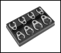 Sealey AK5981 Crow's Foot Spanner Set 1/2 inch Sq Drive 8pc