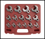 Sealey AK59891 Crow's Foot Open-End Spanner Set 15pc 3/8 inch Sq Drive Metric