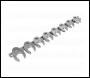 Sealey AK599 Crow's Foot Spanner Set 8pc 3/8 inch Sq Drive Imperial