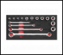 Sealey AK61801 Premier TRX-Star* TRX-Star* Socket & Spanner Set 3/8 inch Sq Drive 16pc