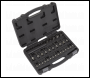 Sealey AK6197B Premier Black TRX-Star* Socket & Security Socket Bit Set 1/4 inch , 3/8 inch  & 1/2 inch Sq Drive 38pc