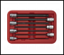 Sealey AK62257 Premier Ball-End Hex Socket Bit Set 3/8 inch Sq Drive 7pc