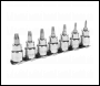 Sealey AK62263 Premier Lock-On™ TRX-Star* Socket Bit Set 3/8 inch Sq Drive 7pc
