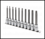 Sealey AK6236 Premier TRX-Star* Socket Bit Set 3/8 inch Sq Drive 95mm 10pc