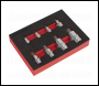 Sealey AK6241 Premier Spline Socket Bit Set1/4 inch , 3/8 inch  & 1/2 inch Sq Drive 8pc