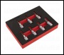 Sealey AK6246 Premier Imperial Hex Socket Bit Set 3/8 inch Sq Drive 7pc
