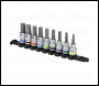 Sealey AK6250 Premier Platinum Hex Socket Bit Set 3/8 inch Sq Drive 9pc