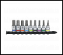 Sealey AK6250 Premier Platinum Hex Socket Bit Set 3/8 inch Sq Drive 9pc
