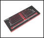 Sealey AK6311 Extra-Long Double End Ring Spanner Set in EVA Foam Tray 7pc