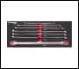 Sealey AK6311 Extra-Long Double End Ring Spanner Set in EVA Foam Tray 7pc
