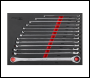 Sealey AK63190 Premier Extra-Long Double Ring Ratchet/Fixed Spanner Set 13pc