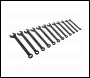 Sealey AK63263B Premier Black Combination Spanner Set 12pc