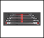 Sealey AK63832 Premier Extra-Long Flexi-Head Double End Ratchet Ring Spanner Set 6pc