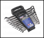Sealey AK63914 Premier Extra-Long Combination Ratchet Spanner Set 10pc