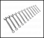 Sealey AK63921 Combination Spanner Set 12pc Lock-On™ 6pt - Metric