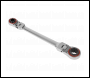 Sealey AK63947 Ratchet Ring Spanner 4-in-1 Flexi-Head Reversible Metric Premier Platinum