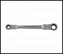 Sealey AK63947 Ratchet Ring Spanner 4-in-1 Flexi-Head Reversible Metric Premier Platinum