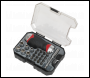 Sealey AK64906 Premier Fine Tooth Stubby Ratchet Screwdriver Socket & Bit Set 24pc