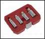Sealey AK6556 Spark Plug Socket Set 3/8 inch Sq Drive 4pc
