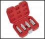 Sealey AK65561 Magnetic Spark Plug Socket Set 4pc 3/8 inch Sq Drive
