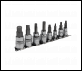 Sealey AK65602 Premier Imperial Lock-On™ Hex Socket Bit Set 1/4 inch  & 3/8 inch Sq Drive 8pc
