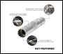 Sealey AK6571 Spark Plug Socket with Universal Joint 3/8 inch Sq Drive 12-Point 16mm