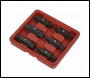 Sealey AK658 Double End Oil Drain Plug Key Set 6pc