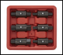 Sealey AK658 Double End Oil Drain Plug Key Set 6pc