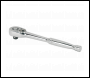 Sealey AK660 Ratchet Wrench 1/4 inch Sq Drive Pear-Head Flip Reverse