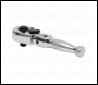 Sealey AK660SF Ratchet Wrench Flexi-Head Stubby 1/4 inch Sq Drive