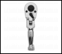 Sealey AK660SF Premier Stubby Flexi-Head Ratchet Wrench 1/4 inch Sq Drive