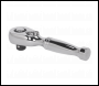 Sealey AK661S Stubby Ratchet Wrench 3/8 inch Sq Drive Pear-Head Flip Reverse