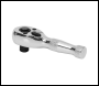 Sealey AK661S Premier Stubby Pear-Head Ratchet Wrench with Flip Reverse 3/8 inch Sq Drive