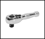 Sealey AK661S Premier Stubby Pear-Head Ratchet Wrench with Flip Reverse 3/8 inch Sq Drive