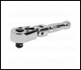 Sealey AK661SF Premier Stubby Flexi-Head Ratchet Wrench 3/8 inch Sq Drive