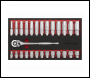 Sealey AK66723 Premier Ratchet Wrench & Socket Set 1/2 inch Sq Drive 27pc
