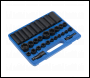 Sealey AK681 Premier Metric/Imperial Impact Socket Set 3/8 inch  & 1/2 inch Sq Drive 32pc