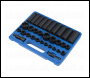 Sealey AK681 Premier Metric/Imperial Impact Socket Set 3/8 inch  & 1/2 inch Sq Drive 32pc
