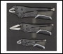 Sealey AK6863B Premier Black Quick Release Locking Pliers Set 3pc