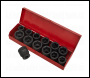 Sealey AK686 Impact Socket Set 13pc 3/4 inch Sq Drive Metric/Imperial