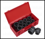 Sealey AK688 Impact Socket Set 10pc 1 inch Sq Drive Metric/Imperial