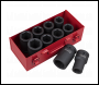 Sealey AK689 Impact Socket Set 10pc Deep 1 inch Sq Drive Metric/Imperial