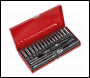 Sealey AK690 Socket Set 41pc 1/4 inch Sq Drive 6pt WallDrive® - Metric/Imperial