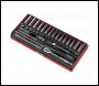 Sealey AK690 Socket Set 41pc 1/4 inch Sq Drive 6pt WallDrive® - Metric/Imperial