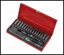 Sealey AK690 Socket Set 41pc 1/4 inch Sq Drive 6pt WallDrive® - Metric/Imperial